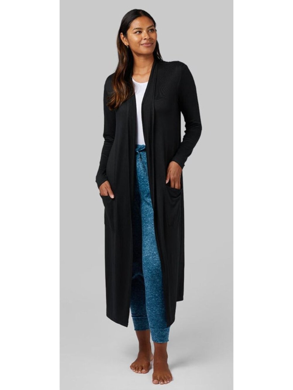 32 DEGREES WOMEN'S SOFT COMFY LONG LOUNGE WRAP S/M - Picture 4 of 7